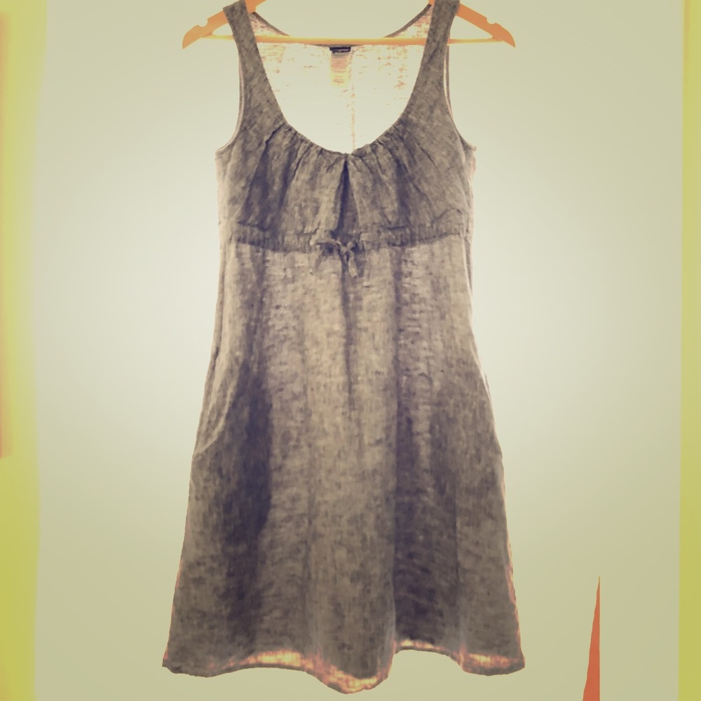Beautiful grey Patagonia dress, hemp/cotton, sz 0